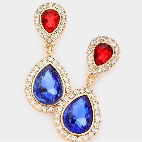 Red White and Blue Earrings 🇺🇸 - Picture 1 of 1
